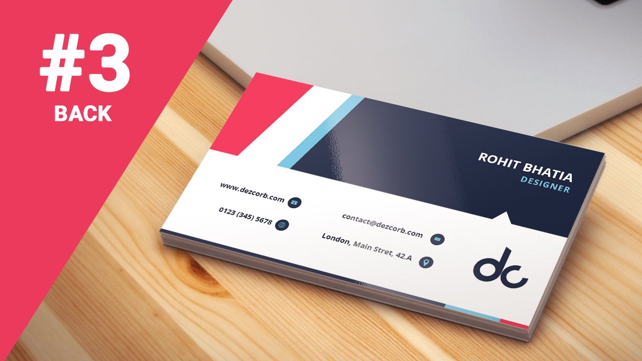 3 Business Card Design Download Dezcorb